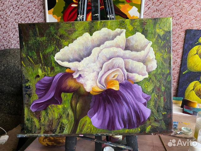 Картина маслом Ирис