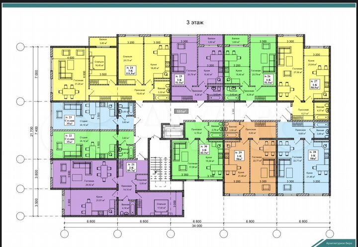 3-к. квартира, 89 м², 6/12 эт.