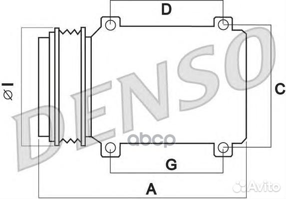 Компрессор кондиционера DCP20001 Denso