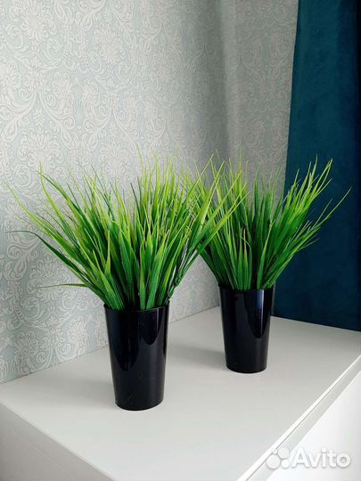 Искусственная трава осока новая в горшках