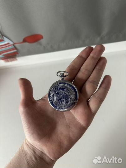 Часы карманные молния глухарь