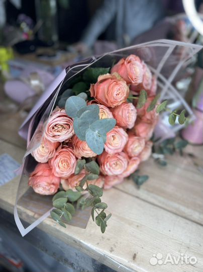 Букет из пионовидных роз пионовидные розы цветы