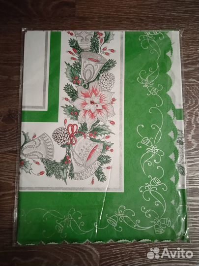 Скатерть клеенчатая на тканевой основе