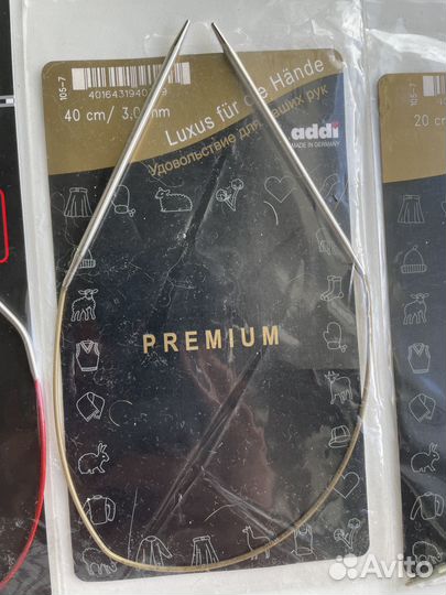 Спицы круговые Addi и ChiaoGoo новые тонкие