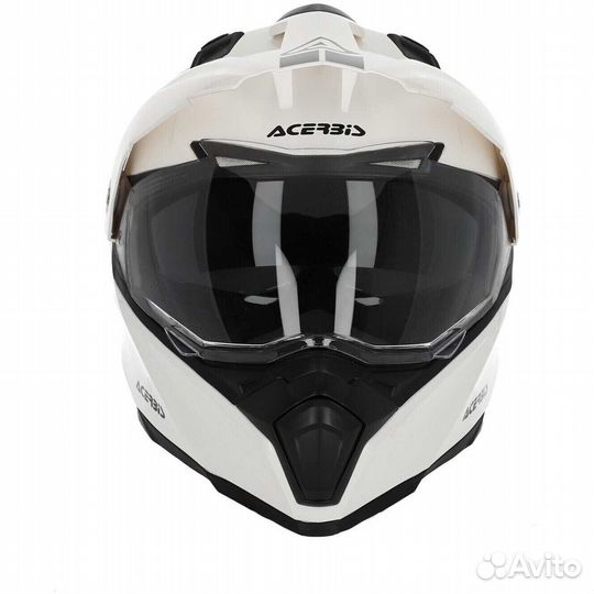 Acerbis flip FS-606 White Adventure Integral Motorcycle Мотошлем