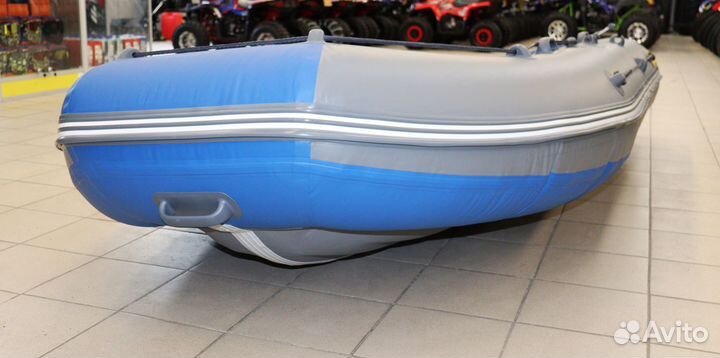 Лодка драккар 3200 нднд hant-PRO сине-серый