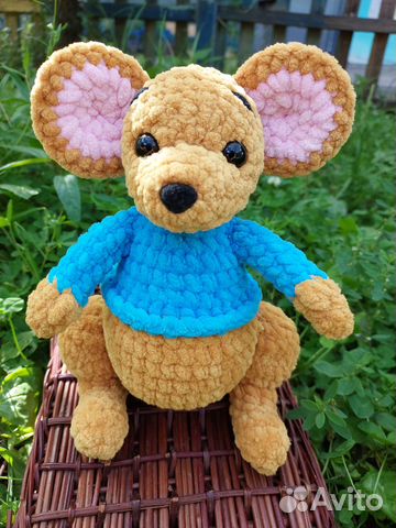 Плюшевая мягкая игрушка - кенгурёнок Ру