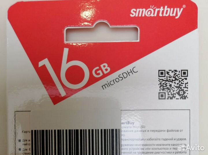 Карта памяти микроsdhc (микроsdhc) 16 Гб new