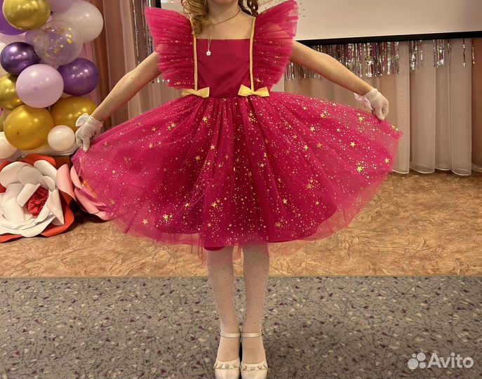 Нарядное платье для девочки 116 -122