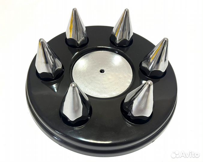 Колпаки на газель next черные с колпачками пики