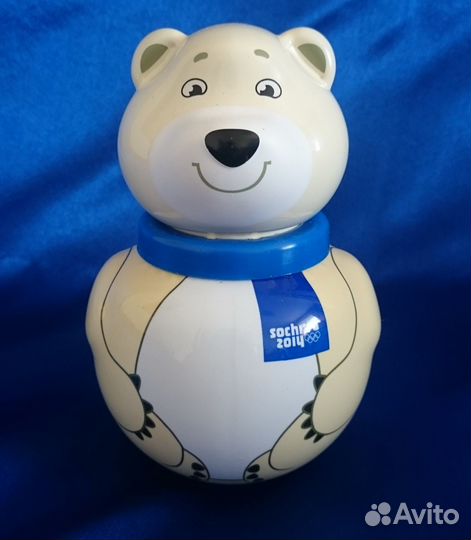Неваляшка белый мишка Сочи 2014