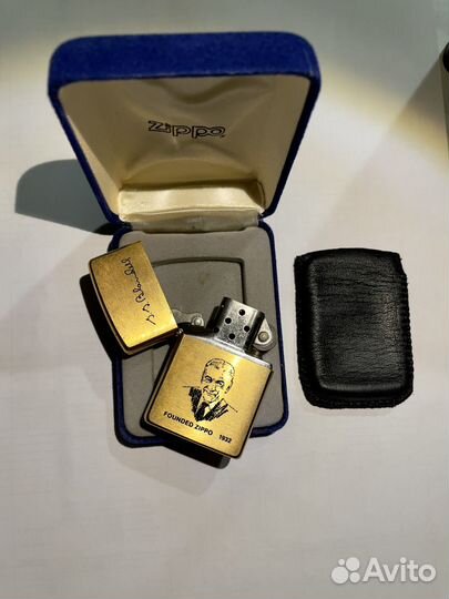 Зажигалка бензиновая zippo золотая