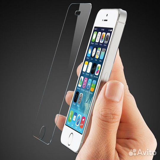 Защитное стекло iPhone 5/5S/5C - 0.3мм тверд.9H+