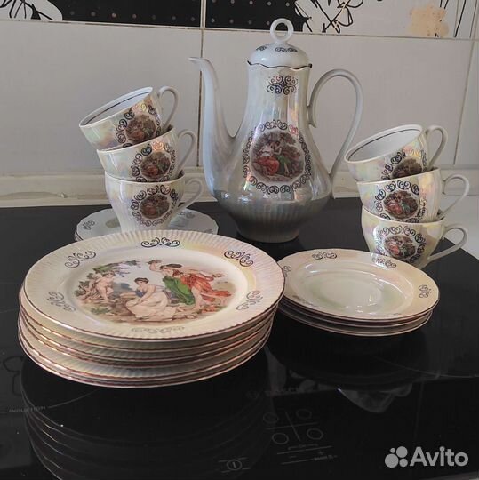 Чайный сервиз Мадонна гдр 6 персон