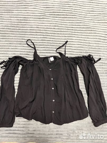 Блузка летняя черная h&m