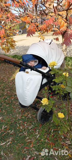 Коляска 2 в 1 MaEma (эко кожа)