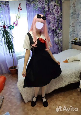 Косплей костюм+ парик Тика Фудзивара Госпожа Кагуя
