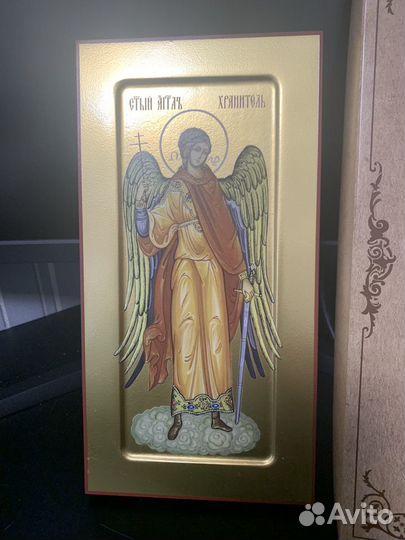 Икона Ангел хранитель ручной работы