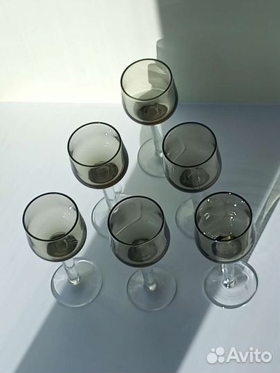 Набор Рюмки Цветное стекло СССР Винтаж 50 мл