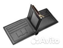 Кожаный, мужской кошелек, портмоне для документов