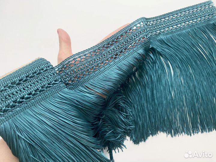 Бахрома шелковая широкая новая Армани Италия новая