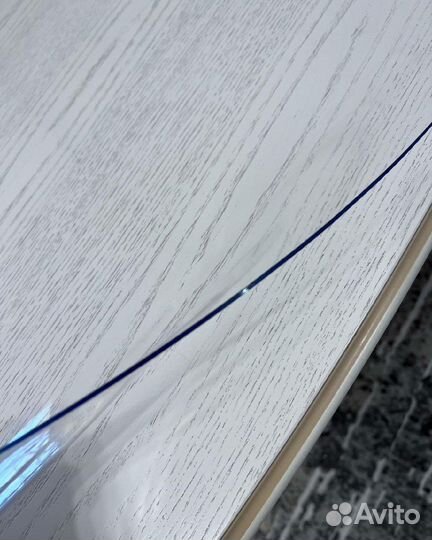 Гибкое мягкое стекло на стол круги овалы