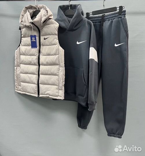 Спортивный костюм мужской зимний тройка Nike