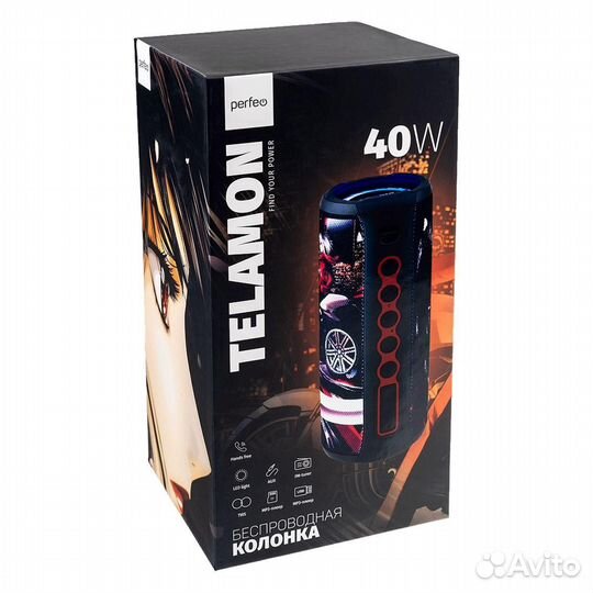 Портативная колонка bluetooth Perfeo Telamon 40Вт