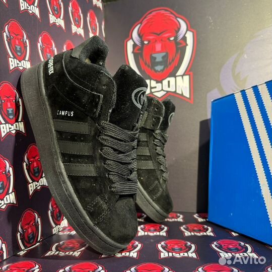 Кроссовки зимние adidas campus