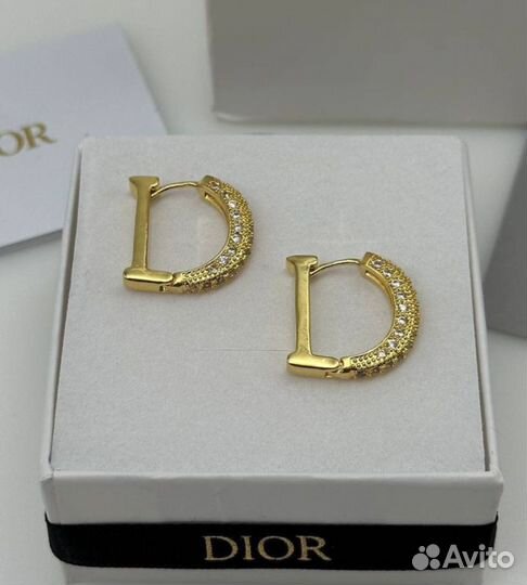Серьги тренд Dior