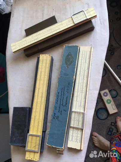 Линейка логарифмическая СССР 3 штуки