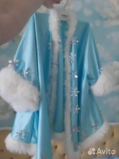 Костюм снегурочки, лет на 4-6