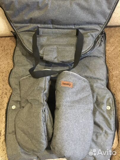Зимний конверт “Lamby” + муфта-рукавички