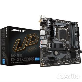Gigabyte B760M DS3H AX DDR4, Socket 1700 новая с г