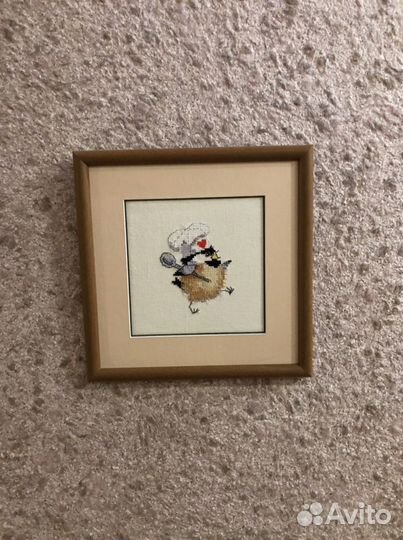 Вышитая картина «Повар»