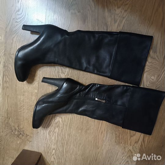 Сапоги женские натуральная кожа демисезонные 39