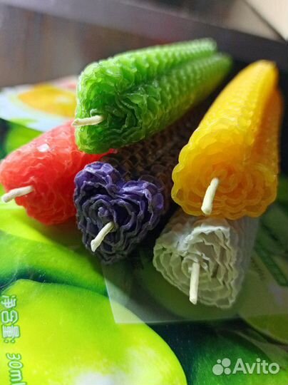 Свечи ручной работы из вощины