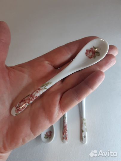 Чайные ложки фарфоровые, 4 шт