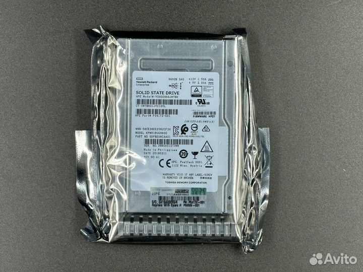 Жесткий диск HPE 960GB SAS P04172-001 2.5