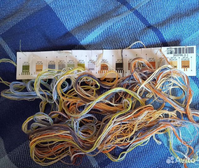 Dimensions остатки от набора для вышивания