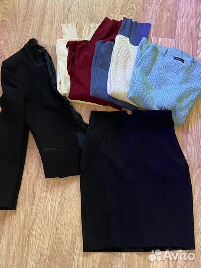 Пакет женских вещей 42-44 mango, h&m, bershka