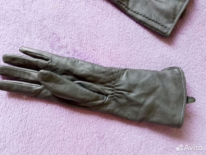 Перчатки кожаные