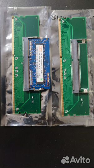 Переходник DDR3 sodimm - dimm 2шт