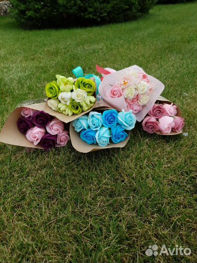 Мыльные цветы, розы из мыла