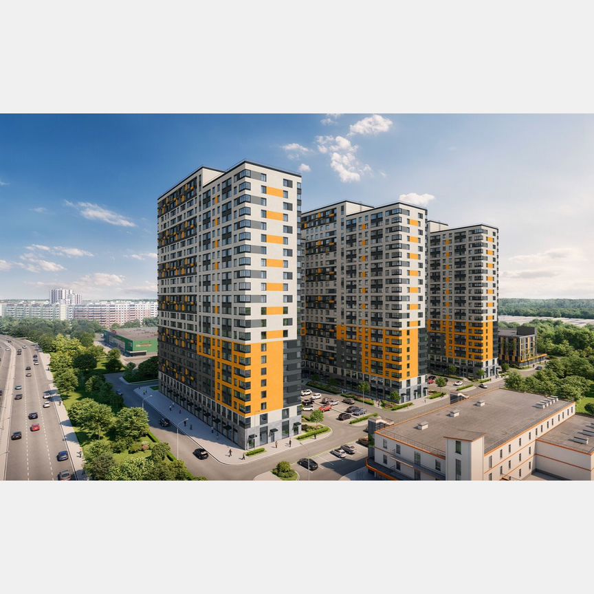 1-к. апартаменты, 41,1 м², 12/24 эт.