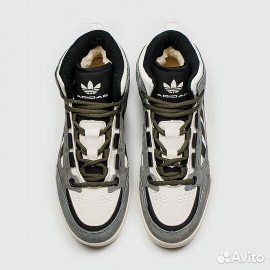 Adidas ADI2000 Mid Grey White with Fur