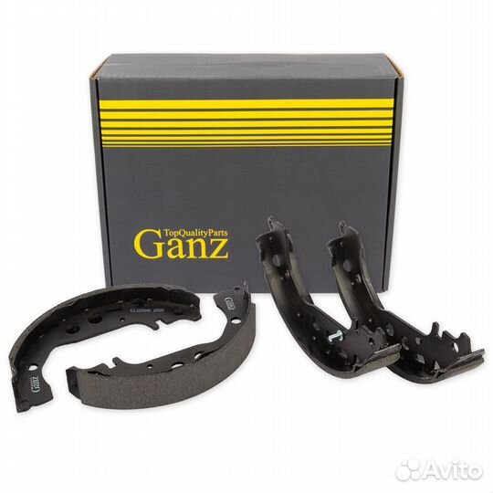 Колодки барабанные toyota ganz GIJ20048