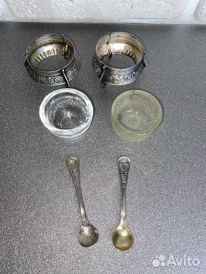 Приправница, солонка, мельхиор, ссср, сервировка