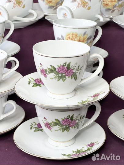 Чайный сервиз Kahla ГДР, старый Китай предметы