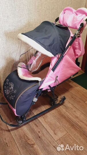 Детские санки коляска бу